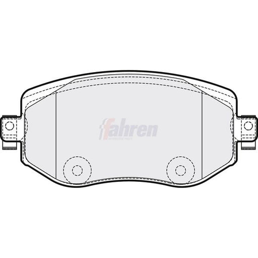 Fahren Front Brake Pad Set FBP3843