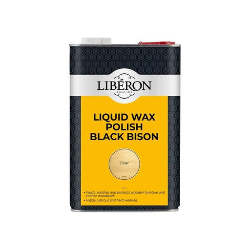 Liberon Liquid Wax Polish Black Bison Clear 5 litre Liberon - Dynamic Drive