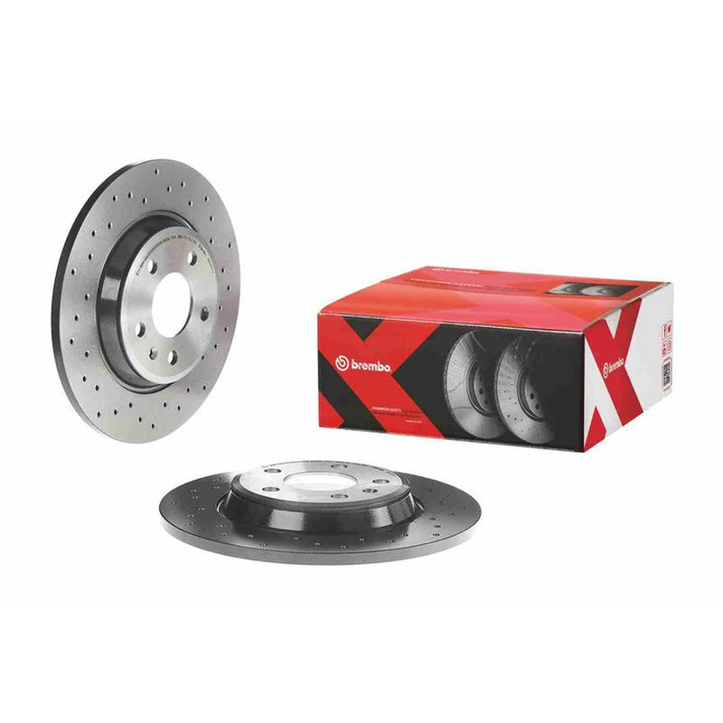 Brembo 2 x Perforated Rear Brake Discs 08.A759.1X-x2