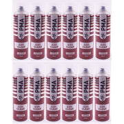12X PMA Clear Lacquer 500ml Spray Paint Gloss High Coverage Clear Lacquer PMA - Dynamic Drive