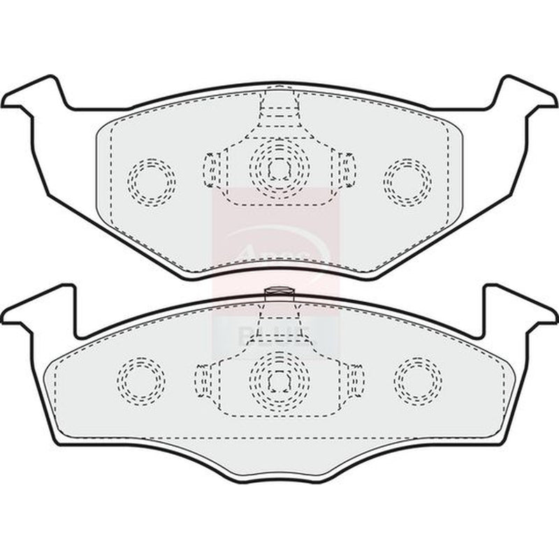 Apec Front Brake Pad Set fits Seat Cordoba 1993-2002 1.4 1.6 1.9