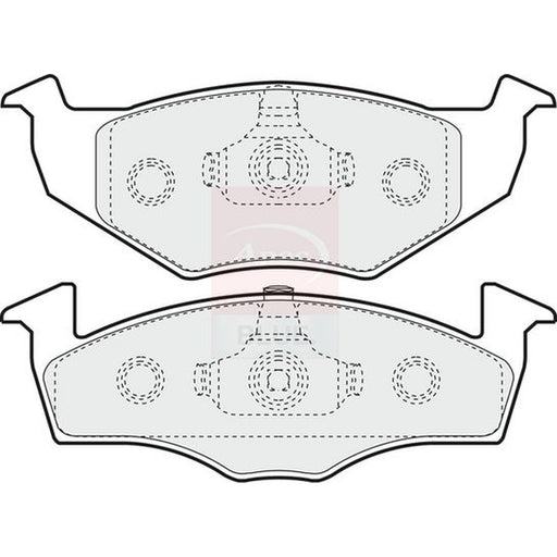 Apec Front Brake Pad Set fits Seat Cordoba 1993-2002 1.4 1.6 1.9