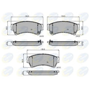 Comline Front Brake Discs & Pads fits Mazda 6 2007-2013 1.8 2.0 2.2 2.5