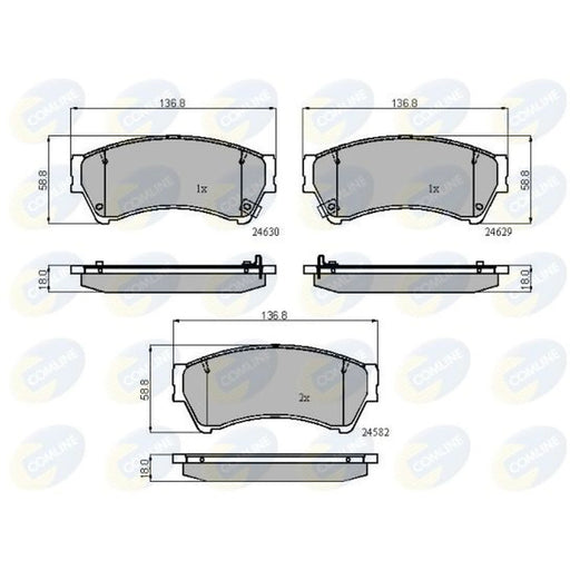 Comline Front Brake Discs & Pads fits Mazda 6 2007-2013 1.8 2.0 2.2 2.5