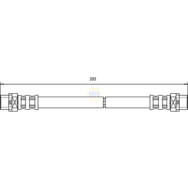 NAPA Brake Hydraulic Hose Line inner NBH1143