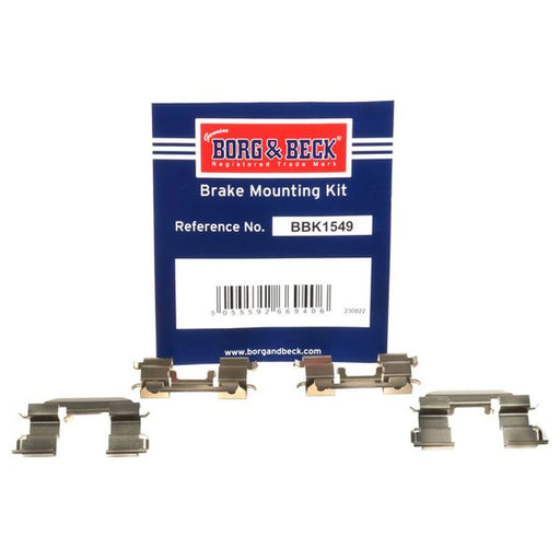 Borg & Beck Brake Pad Accessory Fitting Kit Front BBK1549