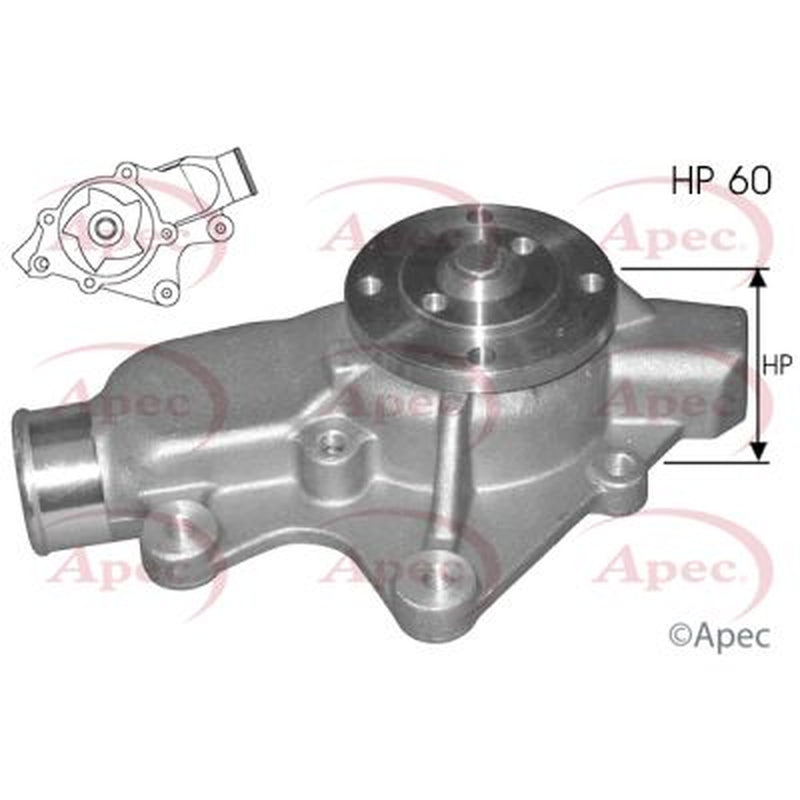 Apec Engine Cooling Water Pump fits Jeep Cherokee 1988-2001 4.0