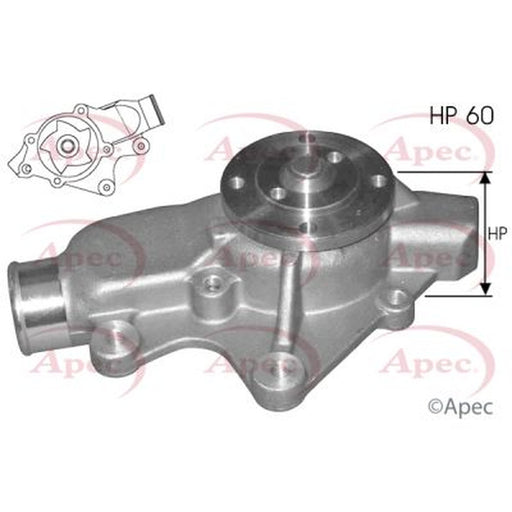 Apec Engine Cooling Water Pump fits Jeep Cherokee 1988-2001 4.0