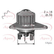 Apec Engine Cooling Water Pump fits Citroën Berlingo First 1996-2011 1.1 1.4
