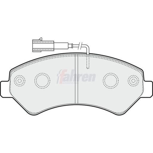 Fahren Front Brake Pad Set FBP3355