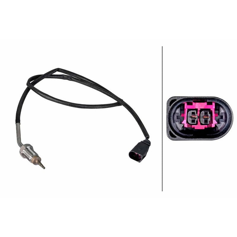 Hella Exhaust Gas Temperature Sensor before exhaust turbocharger fits Audi A1