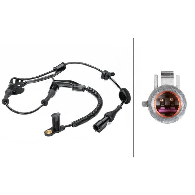 Hella ABS Wheel Speed Sensor Front fits Ford Usa Escape 2008-2012 2.5