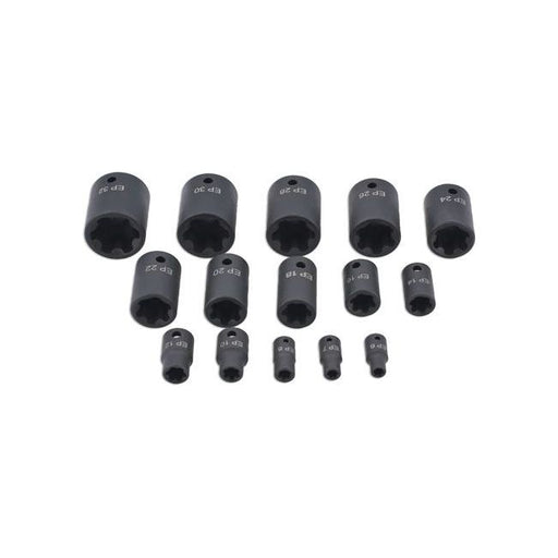 Laser EP Star Impact Socket Set 15pc 8692 Laser - Dynamic Drive