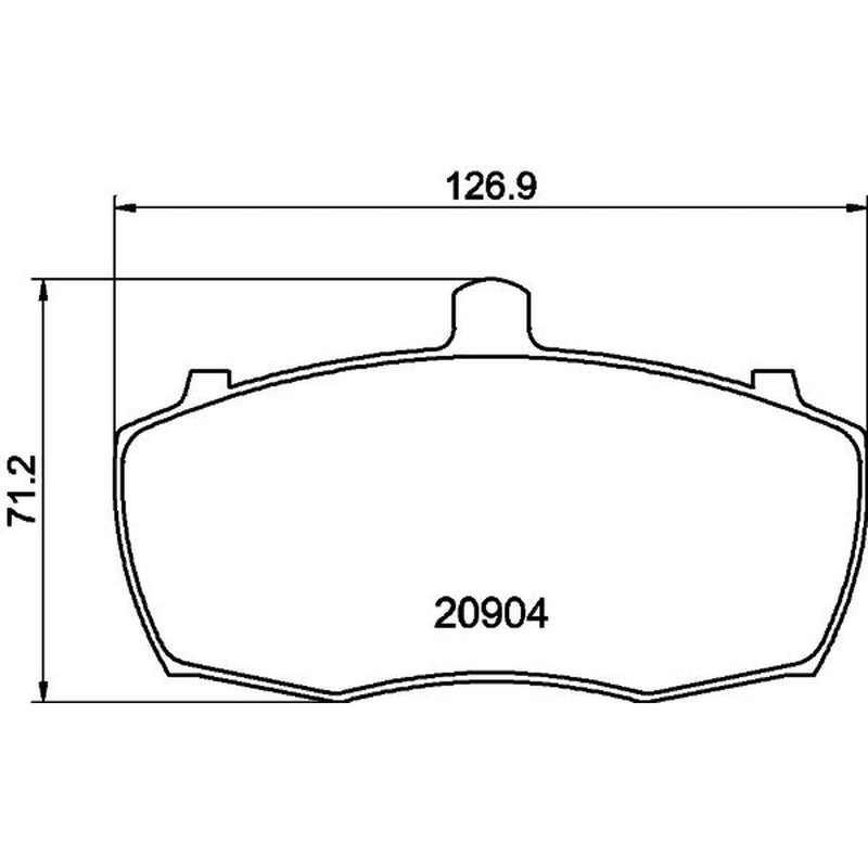 Mintex Front Brake Pad Set fits Land Rover Range Rover 1970-1990 3.5