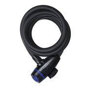 Oxford Self Coiling Tensile Steel Cable Lock 12mm x 1800mm Smoke Oxford - Dynamic Drive