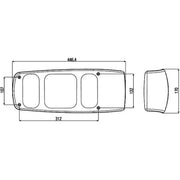 Hella Tail Light / Lamp PY21W Left