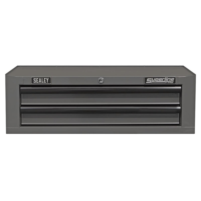 Superline Pro Superline PRO Mid-Box Tool Chest 2 Drawer - Grey/Black AP26029TG Superline Pro - Dynamic Drive
