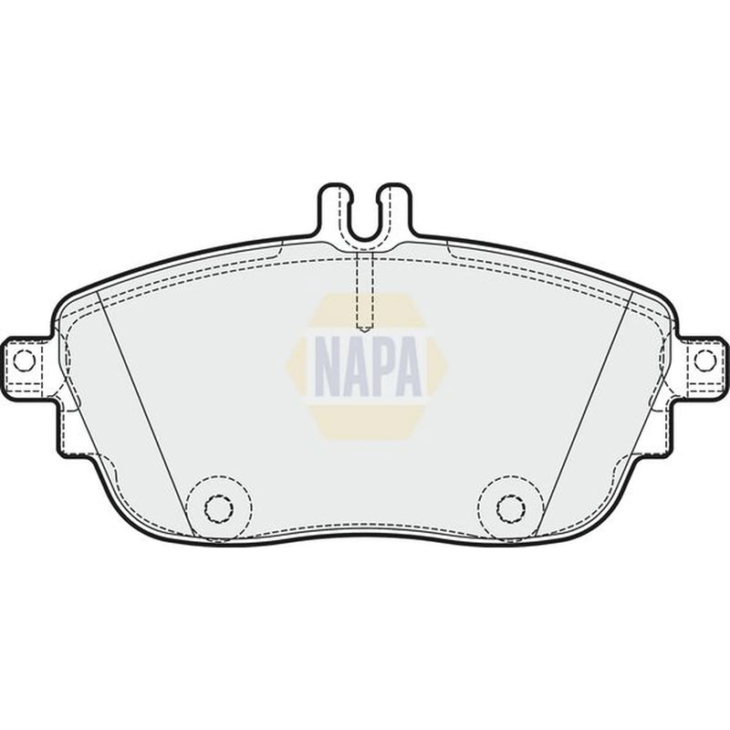NAPA Front Brake Pad Set fits Infiniti Q30 2015 on 1.5 1.6 2.0 2.2