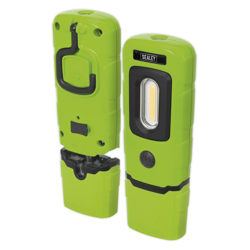 Sealey Rechargeable 360 Inspection Light 3W COB & 1W SMD LED Green Lithium-Polym Sealey - Dynamic Drive