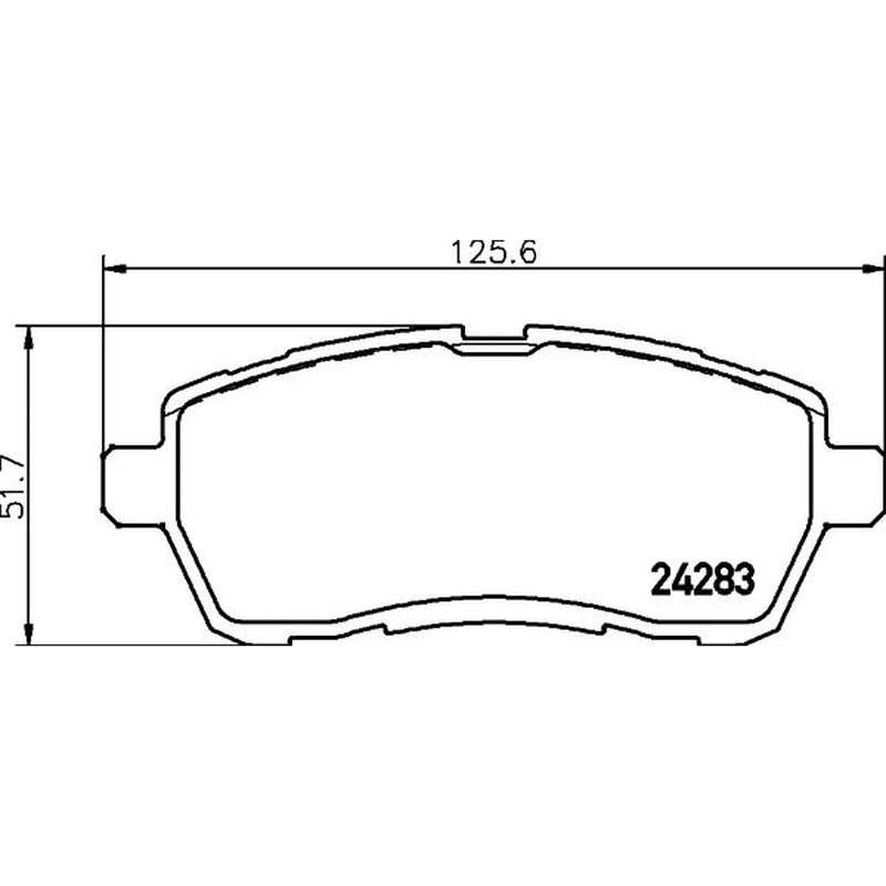 Mintex Front Brake Internally Vented Discs & Pads fits Mazda 2 2007-2015 1.5 1.6