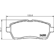 Mintex Front Brake Pad Set fits Ford Fiesta 2010-2017 1.6
