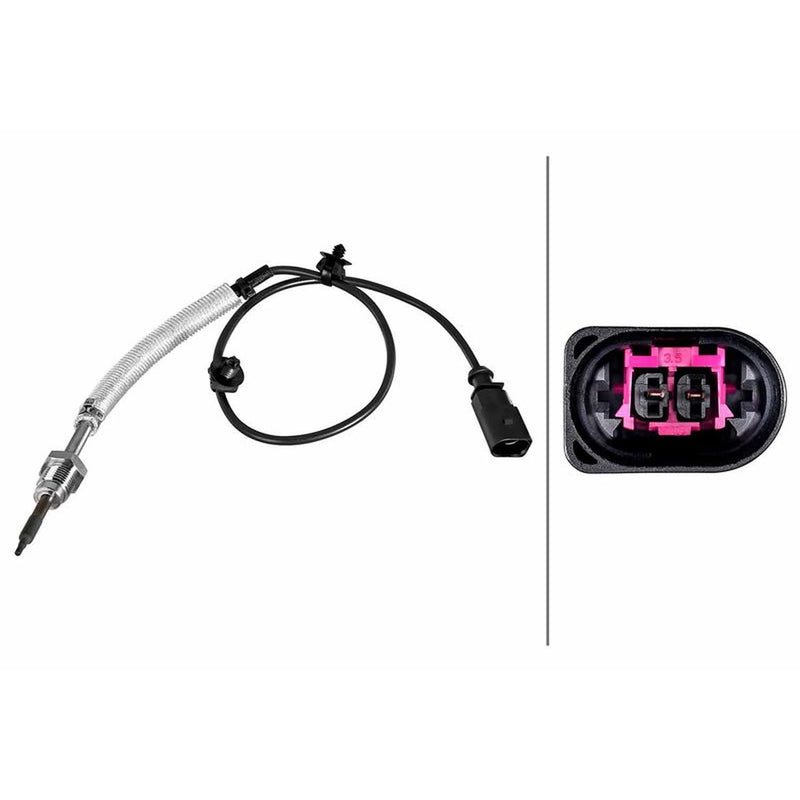 Hella Exhaust Gas Temperature Sensor before exhaust turbocharger fits Audi A4 B8
