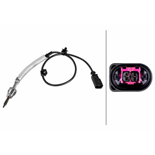 Hella Exhaust Gas Temperature Sensor before exhaust turbocharger fits Audi A4 B8