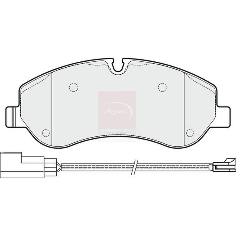 Apec Front Brake Pad Set fits Ford Tourneo Custom V362 Bus 2012-2023 2.0 2.2