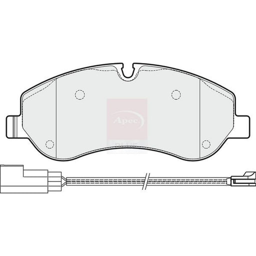 Apec Front Brake Pad Set fits Ford Tourneo Custom V362 Bus 2012-2023 2.0 2.2