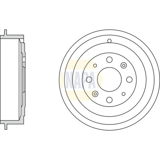NAPA Brake Drum Assembly Rear NDR1006