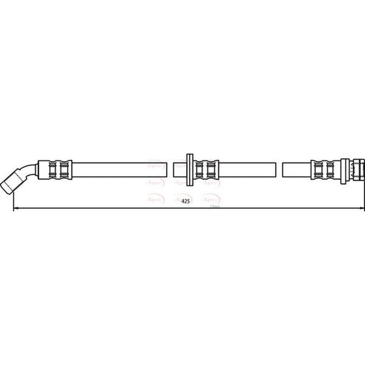 Apec Brake Hydraulic Hose Line Rear Right fits Honda Accord 1999-2002
