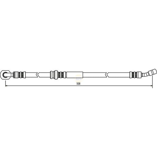 NAPA Brake Hydraulic Hose Line Front L NBH1323