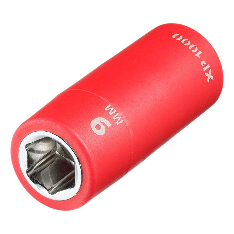Draper XP1000 VDE Socket, 1/4" Sq. Dr., 9mm Draper - Town Tools