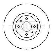 Borg & Beck Front & Rear Brake Discs & Pads fits Fiat Stilo Multi 2003-2008 1.6