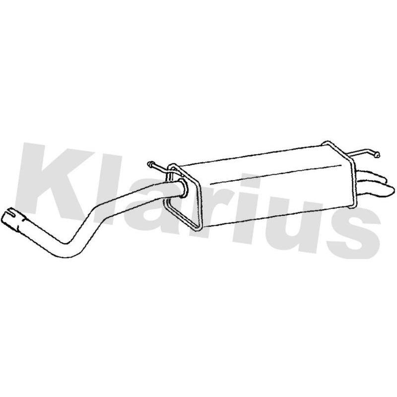 Klarius Box With Tail Pipe Rear fits Seat Cordoba 2002-2009 1.9