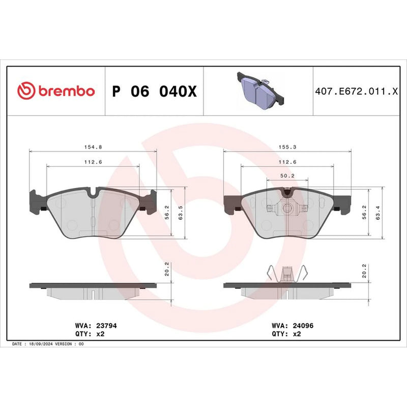 Brembo Xtra Front / & Rear / Brake Discs & Pads fits BMW 3 2005-2011