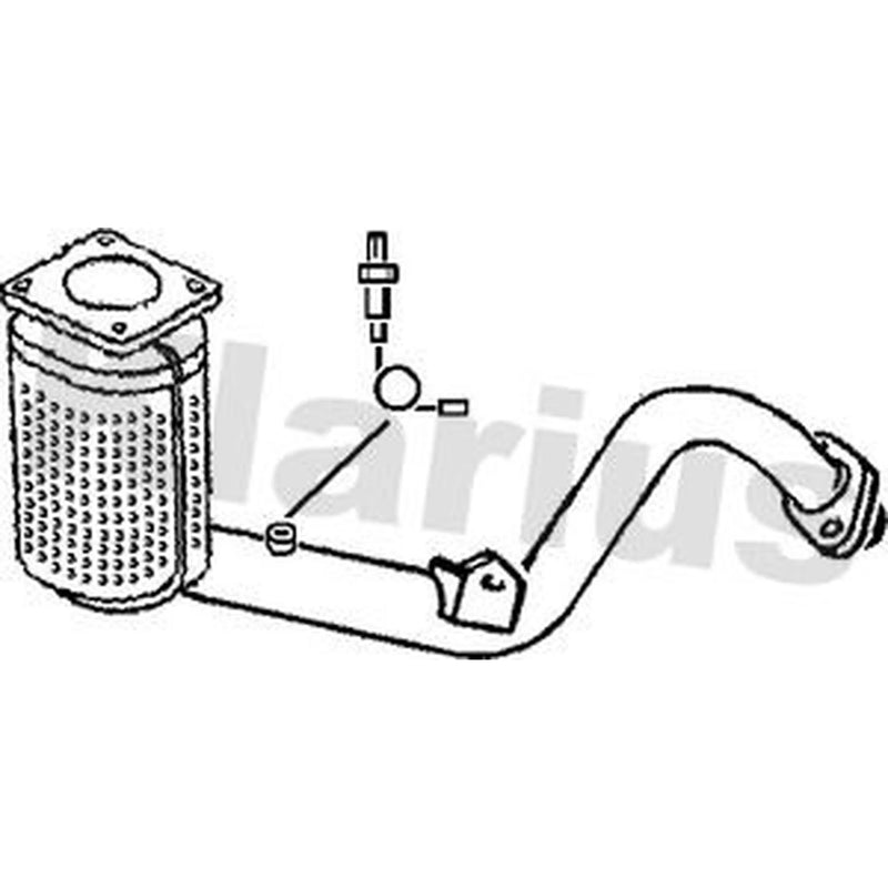 Klarius Catalyst Type Approved With Pipe Front fits Citroën Berlingo 1996-2011