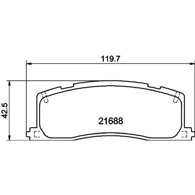 Mintex Rear Brake Pad Set fits Toyota Estima Emina / Lucida 1990-1999 2.2 2.4