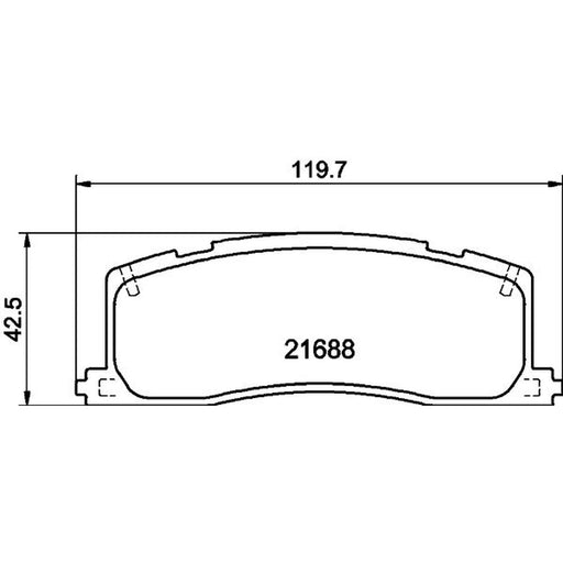 Mintex Rear Brake Pad Set fits Toyota Estima Emina / Lucida 1990-1999 2.2 2.4