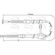 Apec Handbrake Cable Right Rear CAB1005