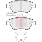 Apec Front Brake Pad Set fits Citroën Nemo 2009-2010 1.3 1.4