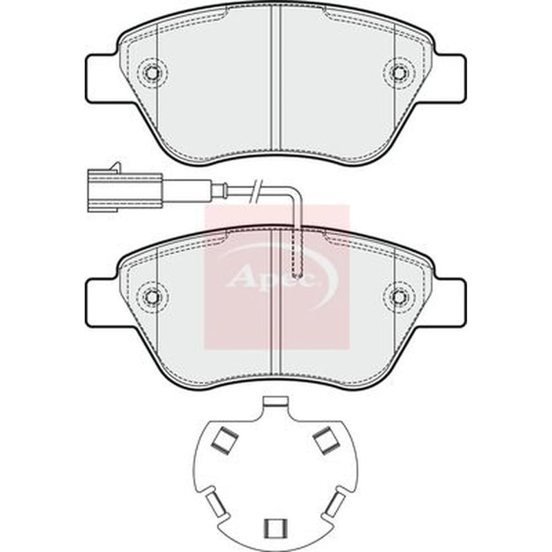 Apec Front Brake Pad Set PAD1827