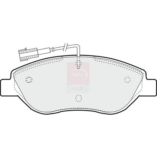 Apec Front & Rear Brake Discs & Pads fits Alfa Romeo Mito 2008-2015 1.4 1.6