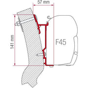 Fiamma 350cm Adapter Bracket Wingamm Oasi for F45 F70 Awning Mounting 98655-931 Nova - Dynamic Drive