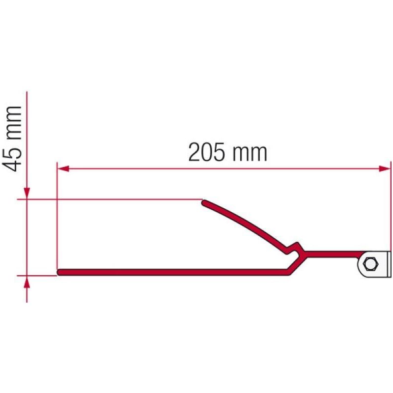 Fiamma Adaptor B Bracket for F45 F70 Awning Motorhome Caravan 02096-01 Fiamma - Dynamic Drive