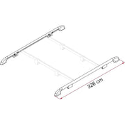 Fiamma Aluminium 3M 2 Bars Roof Rail Luggage Carrier System Motorhome Campervan 05516-01- Fiamma - Dynamic Drive