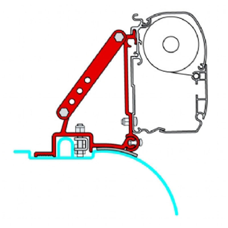 Fiamma Awning Adapter Brackets Ducato Jumper Boxer Van H2 For F45 F70 Awnings 98655-755 Fiamma - Dynamic Drive