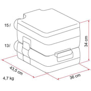 Fiamma Bi-Pot 34 Caravan Campervan Camping Boat Disabled Portable Toilet 01354-01- Fiamma - Dynamic Drive
