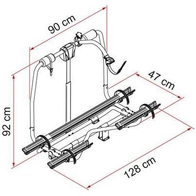 Fiamma Caravan Active A Frame 2 3 Carry Bike Bicycle Cycle Rack Carrier Fiamma - Bars 4 Cars