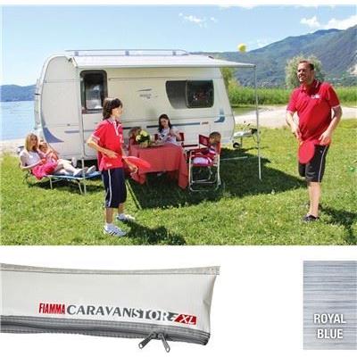 Fiamma Caravan Caravanstore XL 440 4.4M Awning Grey Bag Royal Blue Canvas Fiamma - Dynamic Drive